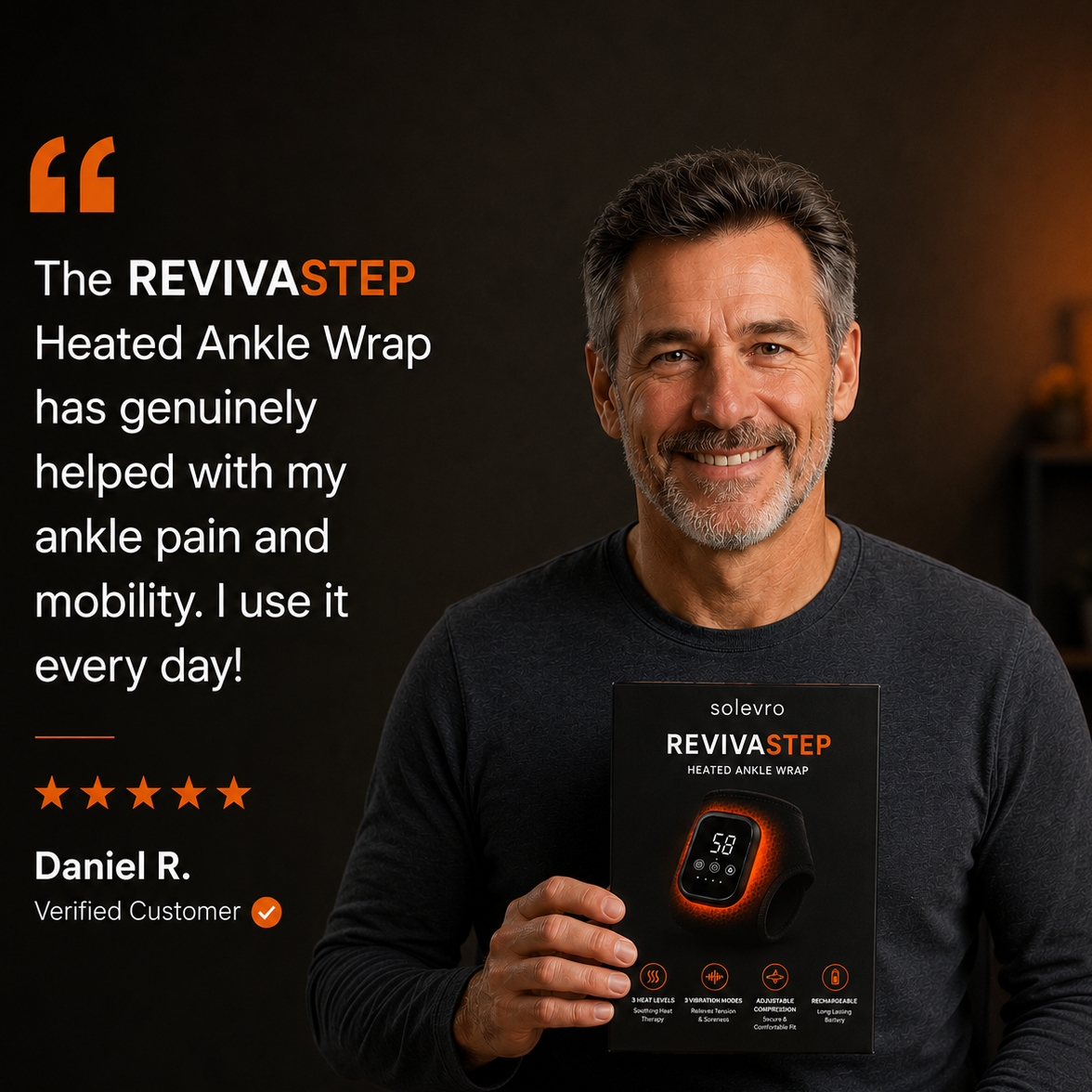 RevivaStep Heated Compression Ankle Wrap